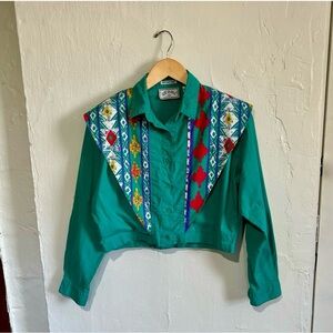 Vintage Southwestern Side Saddle Top